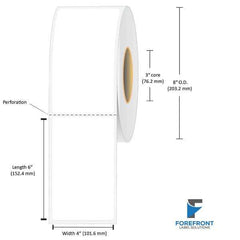 4" x 6" Thermal Transfer Label - 1000 Labels (4-Pack)