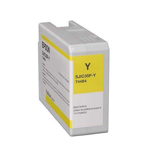 Epson CW-C6000/C6500 ColorWorks Yellow Ink Cartridge, SJIC35P(Y)