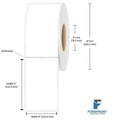 4" x 6" Thermal Transfer Label - 1000 Labels (4-Pack)