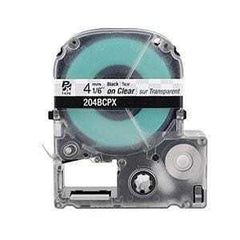 Epson PX 1/6" Black Ink/Clear Tape, 30 ft. (5-Pack)