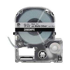 Epson PX 3/8" Black Ink/Silver Matte Tape, 30 ft. (5-Pack)