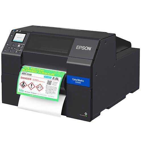 Epson ColorWorks CW-C6500P 8" Color Label Printer with Peel-and-Present
