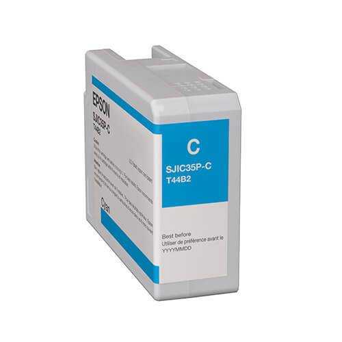 Epson CW-C6000/C6500 ColorWorks Cyan Ink Cartridge, SJIC35P(C)