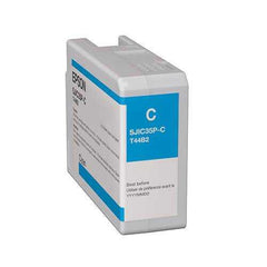 Epson CW-C6000/C6500 ColorWorks Cyan Ink Cartridge, SJIC35P(C)