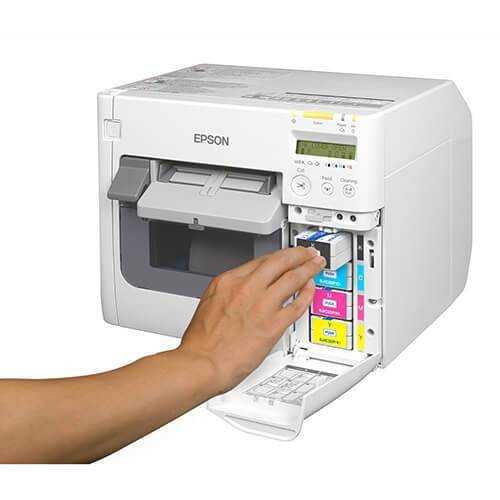 Epson TM-C3500 CMYK Ink Set + Maintenance Box Kit - SJIC22P