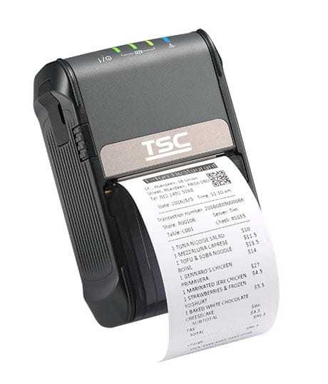 TSC Alpha-2R Mobile Thermal Printer, 203 dpi, Bluetooth