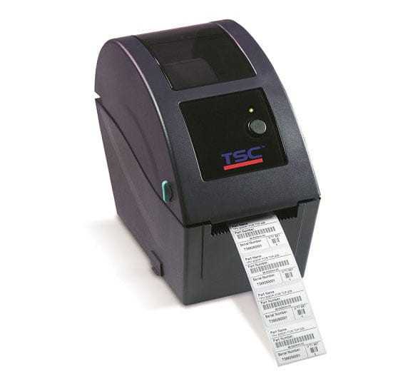 TSC TDP-225 Desktop Thermal Printer, 203 dpi, LCD Display, Serial