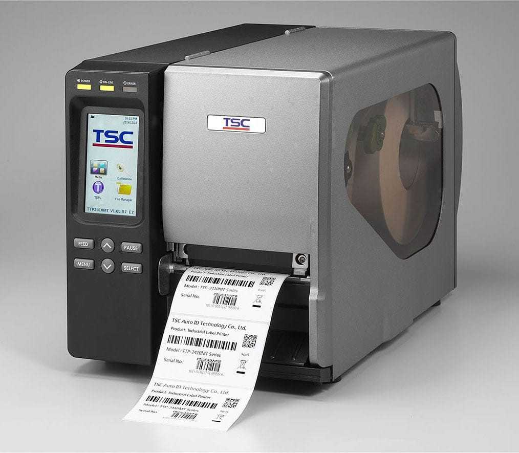 TTP-2410MT by TSC – 203 dpi Industrial Label Printer in the United States - TSC TTP-2410MT Thermal Printer for Shipping Labels – 203 dpi