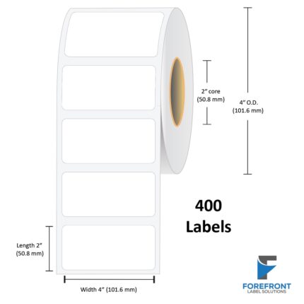 4" x 2" GHS Chemical Label - 400 Labels (6-Pack)