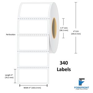 4 x 3 Chemical Label - 340 Labels