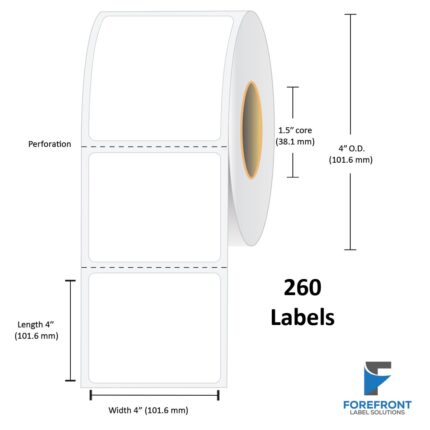 4" x 4" Chemical Label - 260 Labels